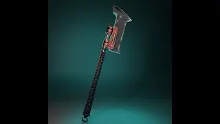 Fantasy Axe Game Asset ( Timelapse )