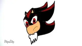 Нарисовала Шадоу из Соника бум