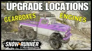 SNOWRUNNER CHEVY APACHE 6x6 ALL UPGRADE LOCATIONS PS4