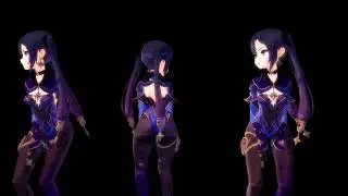 (MMD) Ghostly Dance Mona - Genshin Impact