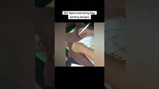DIY APRON AND STRING BAG PRINTING ON FABRIC