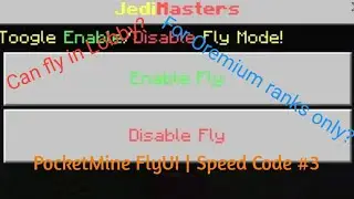 PocketMine FlyUI | Speed Code #3