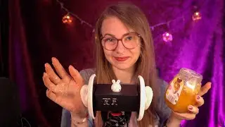 ASMR STICKY & Relaxing EAR MASSAGE (Tapping, Scratching, Cupping) | Stardust ASMR