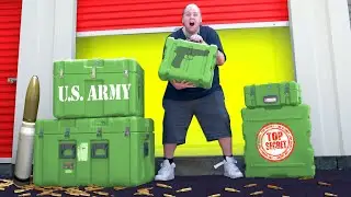 I Bought a Storage Unit FULL Of ARMY WEAPON Crates and They Were NOT EMPTY!