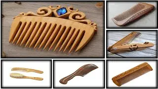 Wooden unique combs simple designs