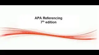 APA 7th ed End text referencing