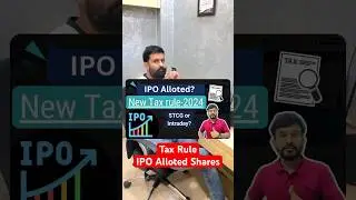 Tax on IPO shares | IPO shares sold on same day | #taxtips #stcg #demataccount