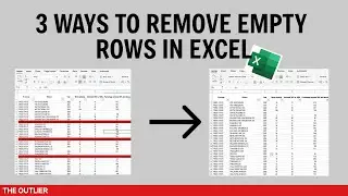 3 ways to remove empty rows in Excel