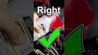 Mechanic States You Pour Oil WRONG!