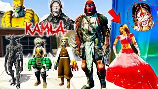 HELL GOD Playing Chupan Chupai With Kamla Indian Ghost and Serbian Dancing Lady GTA5 | GTAV AVENGERS