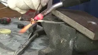 Стенд проверки форсунок из домкрата. Часть 2 Пайка латуни