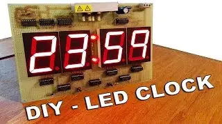 Big LED Digital Clock with 74LS47