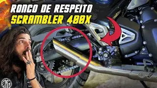 🚨 Triumph Scrambler 400 X com Ponteira Esportiva da MTG