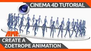 How Create a Zoetrope Animation in Cinema 4D | C4D Tutorial