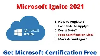 Microsoft ignite 2021 | Microsoft ignite cloud skills challenge 2021