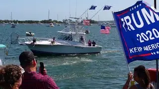 Trump boat parade in Groton, CT.  9/13/20 – part I