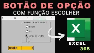 Botão de Opção com função escolher no EXCEL