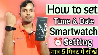 How to set time and date boult drift smart watch ।। How to set time boult drift smart watch