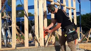 Framing a MASSIVE Single Story House - Part 1 of 3