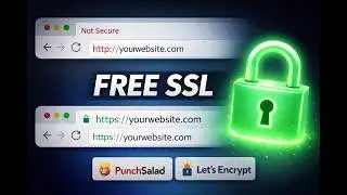 How to Get FREE SSL Certificate for Any Domain (Legal & 100% Free) | PunchSalad Tutorial
