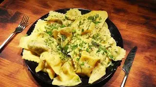 Perfect dumpling dough. Pelmeni and ravioli. The best recipe. Delicious and easy!