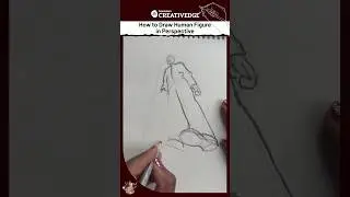 Master Human Figure Perspective in 60 Seconds 🖌️| How to Draw Human Figure in Perspective | #shorts