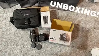 Canon EOS Rebel T7/2000D Unboxing, Setup, and First Impressions!