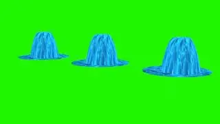 Fountain Animation Green screen