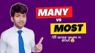 MANY vs MOST || All unique differences 😯