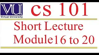 CS101 short lecture 4