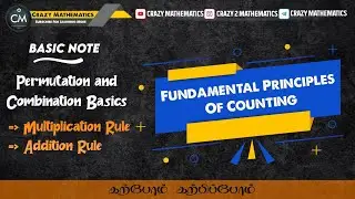 Fundamental Principles Of Counting//Permutations and Combinations Basics