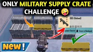 ONLY MILITARY SUPPLY CRATE CHALLENGE 🤪 PUBG METRO ROYALE