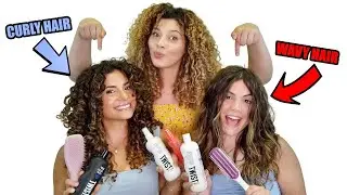 HOW TO STYLE WAVY HAIR VS CURLY HAIR (affordable drugstore routine)