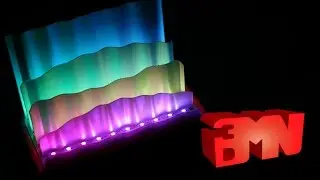 3D Printed Awesome Creation - Northern Lights LED Lamp
