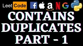 Contains Duplicates | Leetcode Python Solution | Python