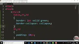 How to Use Html Table Border Spacing Property in Html Course on Part-52