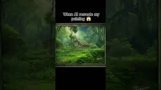 When AI re-created my painting 😱😱 #ai #trending