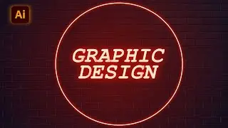 How to create a NEON Text Effect in Illustrator | Neon Text Effect Illustrator | Neon Light Effect