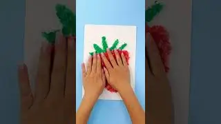 Malen mit Luftpolsterfolie! 🎨 🍓 