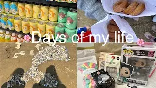 Days of my life|beach trip|food|funko pop unboxing|hauls🌸