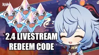 2,4 Livestream redeem code | Genshin Impact