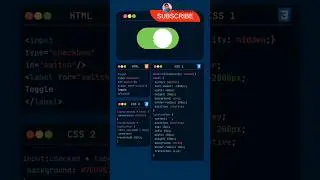 How to Create Toggle Button using HTML & CSS only  