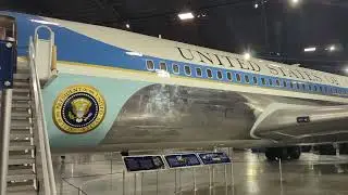 Walking Through Air Force One Boeing VC-137C at National Museum of the US Air Force
