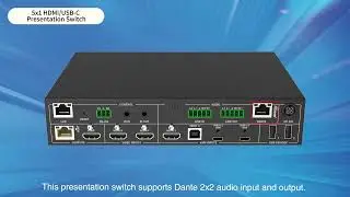 5x1 seamless presentation switch with function introduction and connection