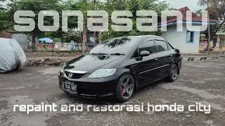 repaint and restorasi honda city step by step