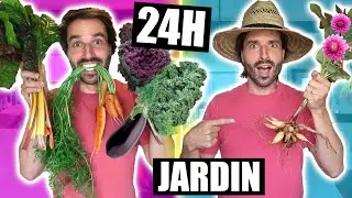 Je mange que la NOURRITURE DE MON JARDIN pendant 24 (zéro déchet) - CARL IS COOKING