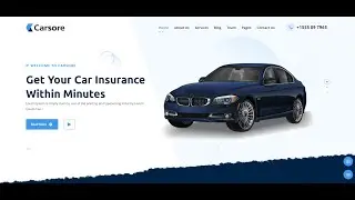 Car Loan Insurance Website Template Using HTML | CSS | JS