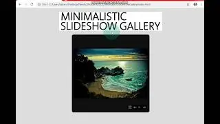 Minimalistic Slideshow Gallery with jQuery / html