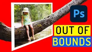 Learn How to make OUT OF BOUNDS in Photoshop CC | Photoshop Tutorial