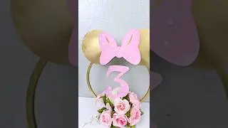 Centro de mesa tematica Minnie mouse #diy #manualidades #decora
